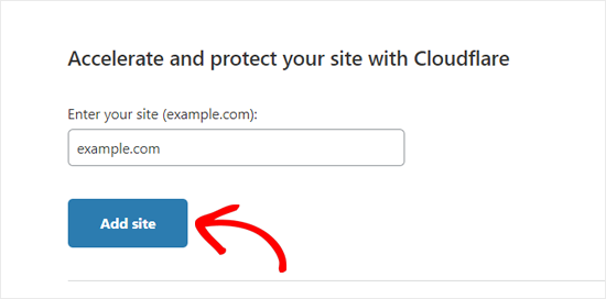 وارد کردن آدرس URL وبسایت برای استفاده از کلود فلر در وردپرس