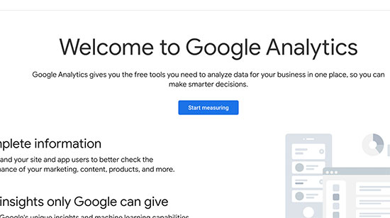 برای Google Analytics ثبت نام کنید