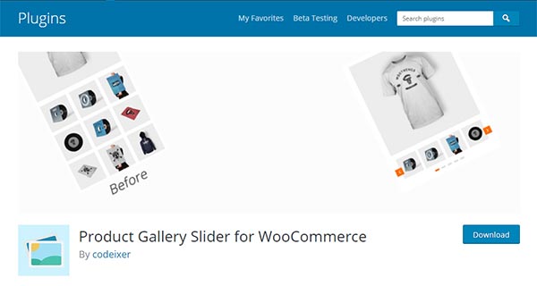 افزونه WooCommerce Product Gallery Slider